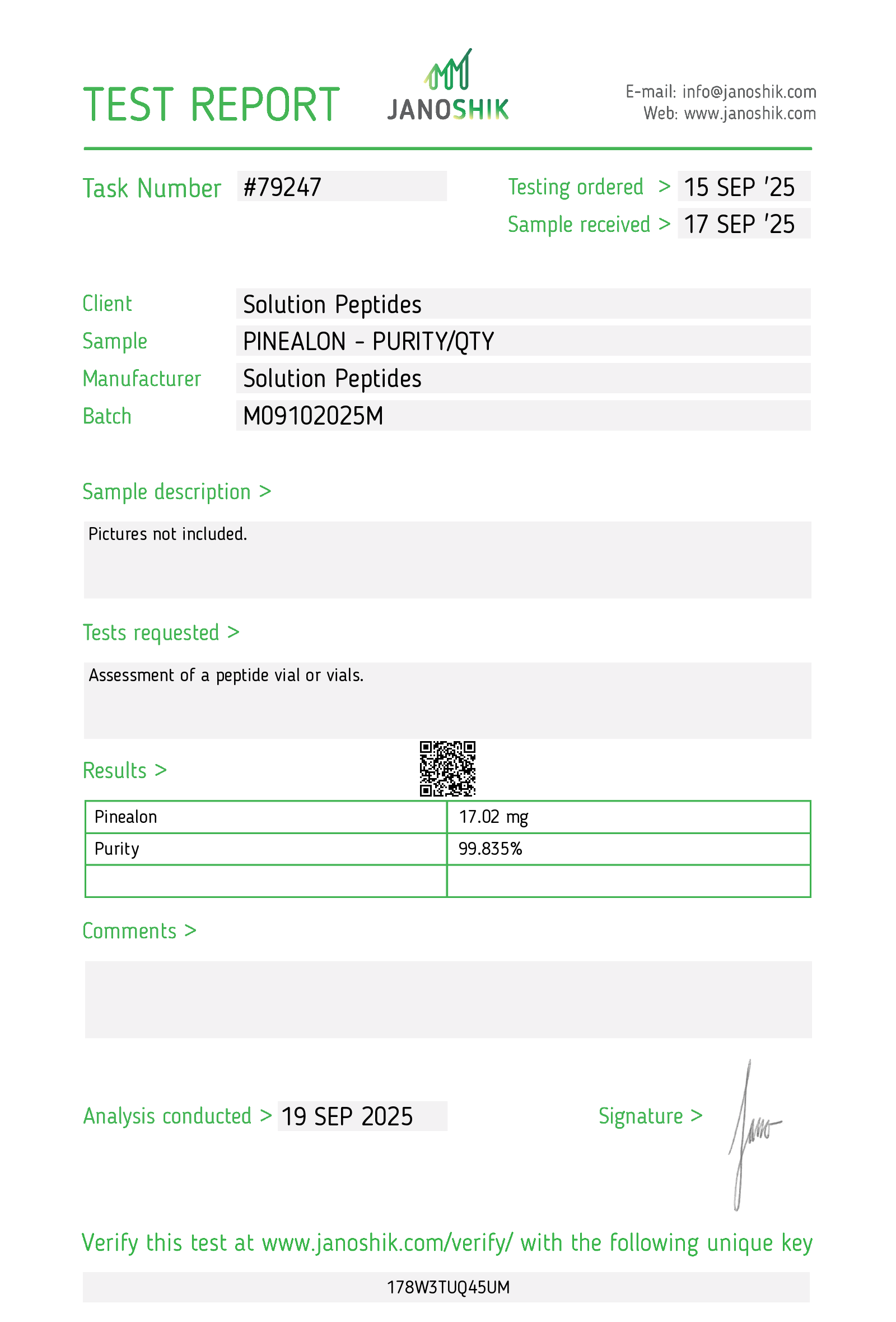 Pinealon – 15mg Pinealon – 15mg