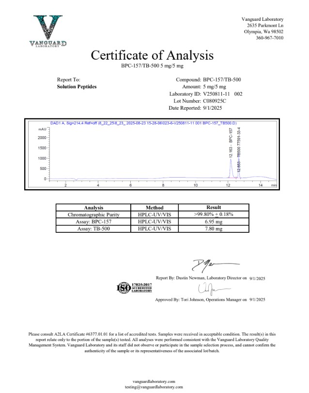 BPC-157/TB-500 Blend (5mg/5mg) BPC-157/TB-500 Blend (5mg/5mg)