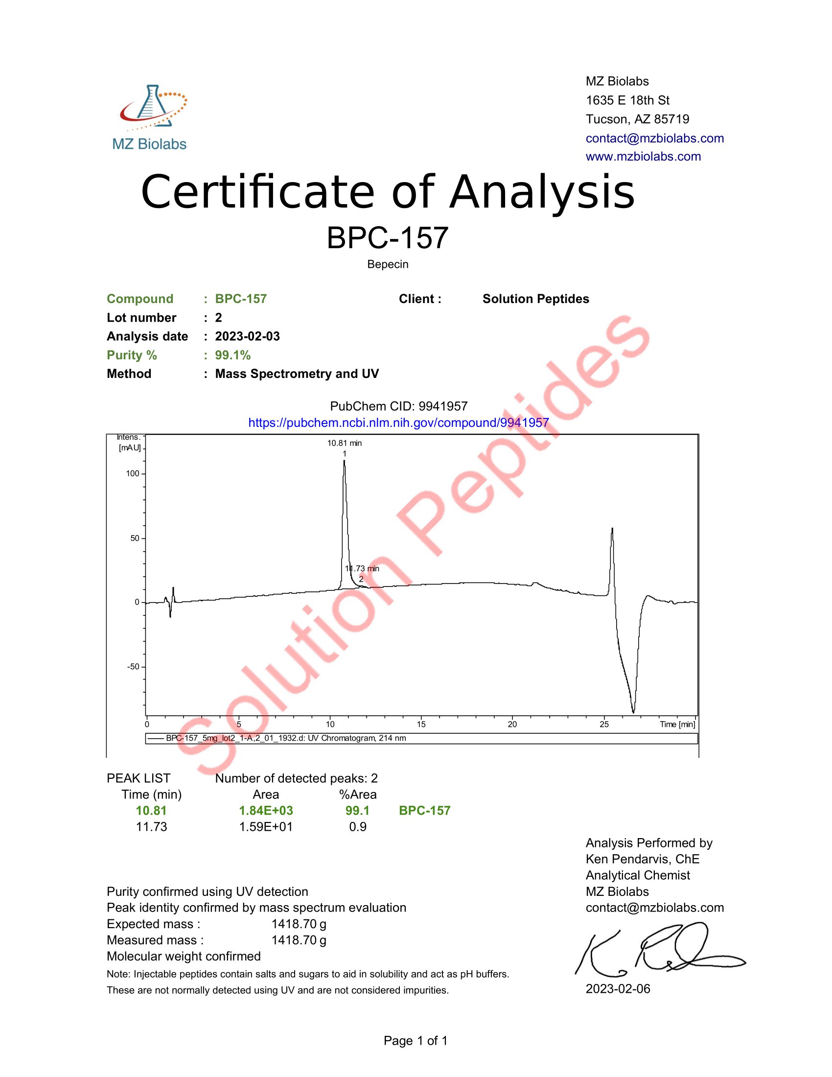BPC-157 – 5mg BPC-157 – 5mg