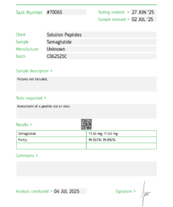 Peptide 1 (S) – 10mg
